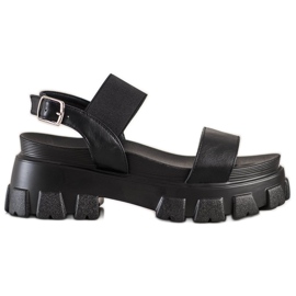 Seastar Sandales noires sur la plateforme de mode le noir