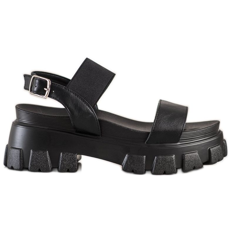 Seastar Sandales noires sur la plateforme de mode le noir
