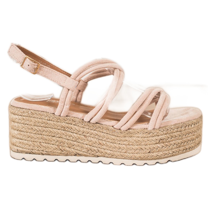 Seastar Espadrilles Sur Sandales Compensées beige