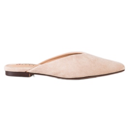 Seastar Pantoufles en suède Spitz beige Seastar Pantoufles en suède Spitz beige