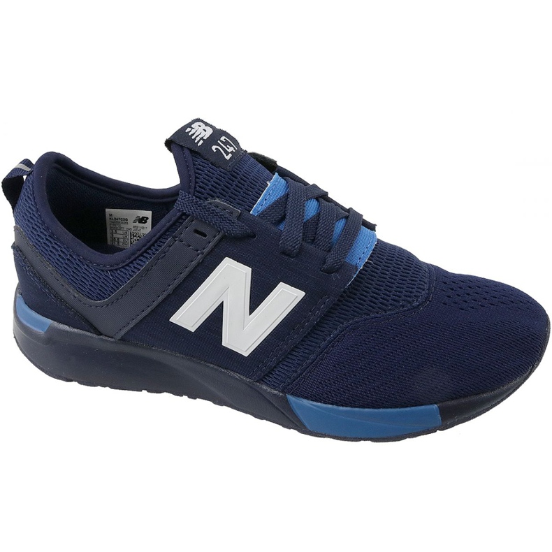 Chaussures New Balance Jr KL247C2G bleu marine blanche