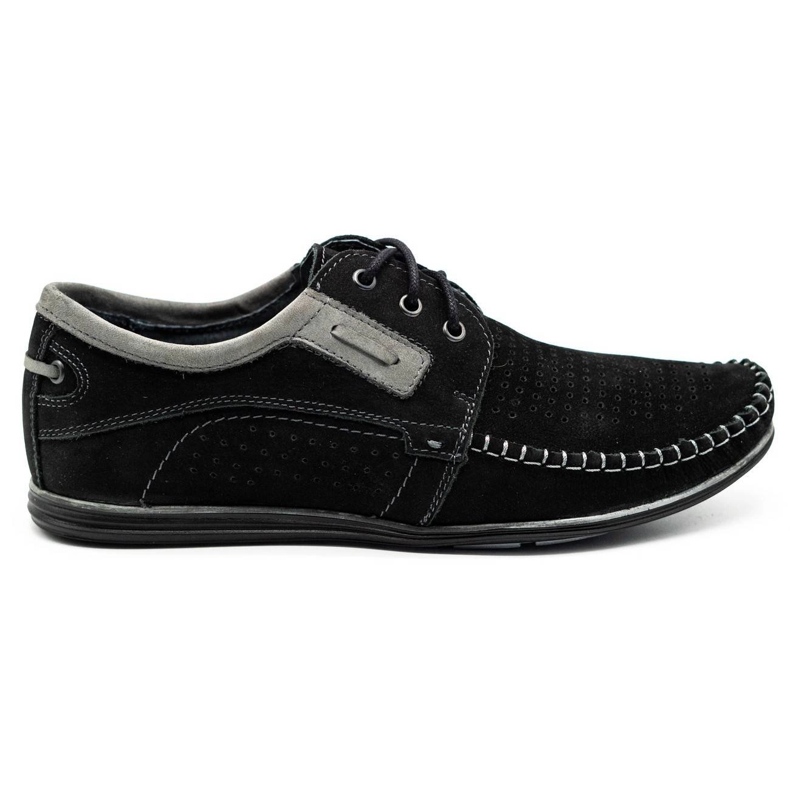 Olivier Mocassins homme en cuir noir 4228 le noir