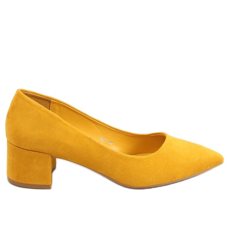 Escarpins à talons bas LL81 Jaune miel