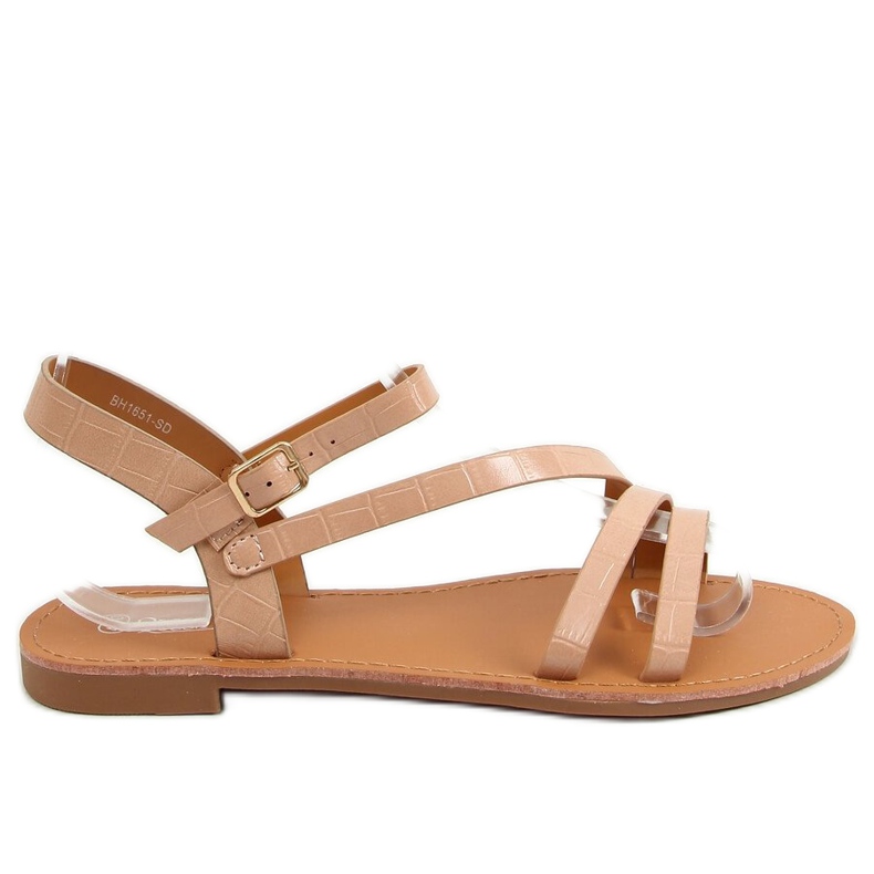 Sandales femme beige et rose BH1651-SD Nude