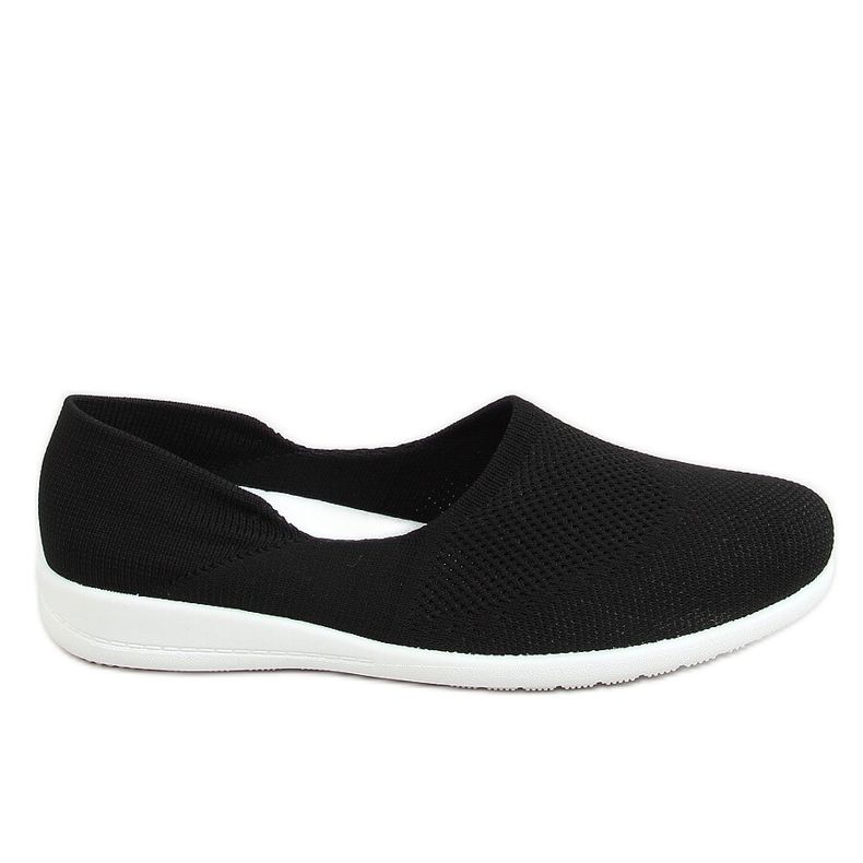 IC05 Ballerines chaussettes noires le noir