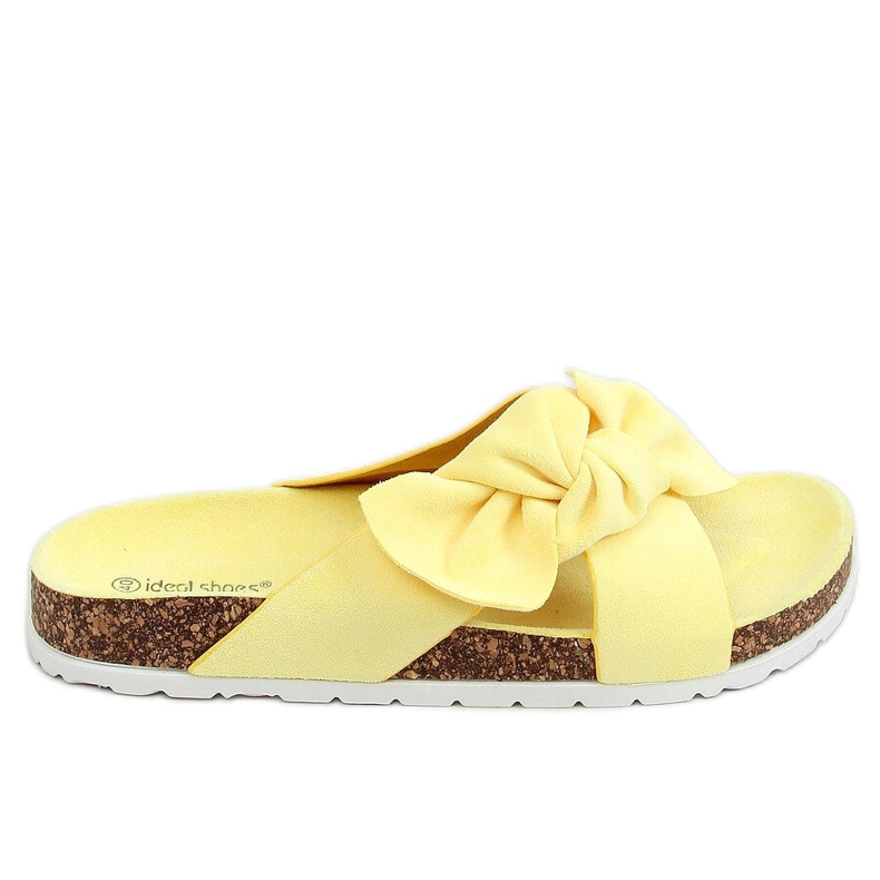 Chaussons liège jaune 7853 Jaune