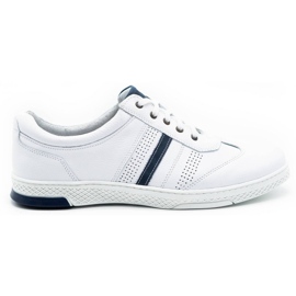 Joker Chaussures casual en cuir pour hommes 521/2 blanc