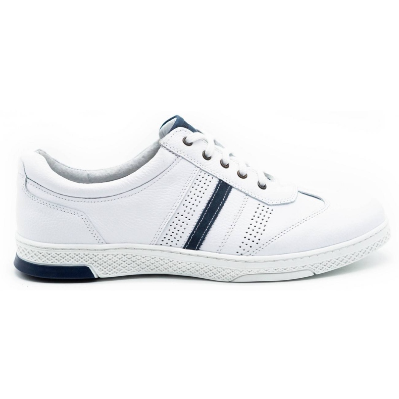 Joker Chaussures casual en cuir pour hommes 521/2 blanc blanche Joker Chaussures casual en cuir pour hommes 521/2 blanc blanche