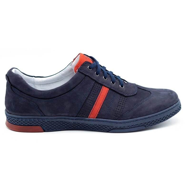 Joker Chaussures casual homme en cuir 521/2 bleu marine Joker Chaussures casual homme en cuir 521/2 bleu marine