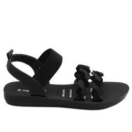 Sandales noires pour femmes 446 Noir le noir