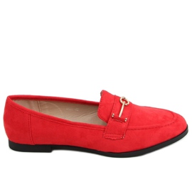 Mocassins femme rouges GQ01 Rouge