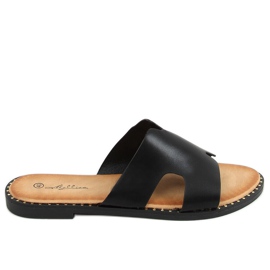 Chaussons noirs pour femmes SL1525 Noir le noir