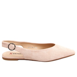 Ballerines à talon ouvert rose SD01P Rose Ballerines à talon ouvert rose SD01P Rose