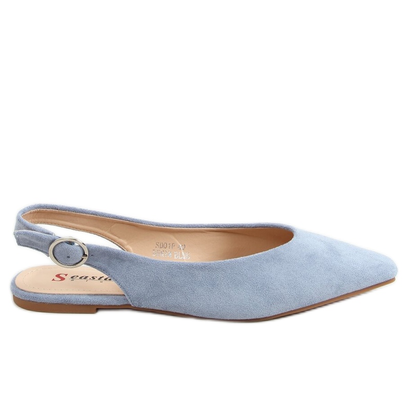 Ballerines à talon ouvert bleu SD01P Denim Blue