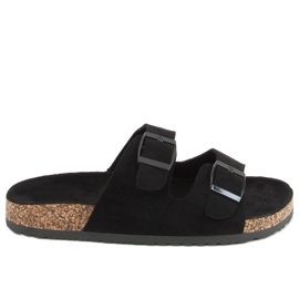 Chaussons liège noir MS10005 Noir le noir