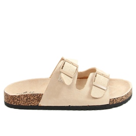 Chaussons liège beige MS10005 Beige Chaussons liège beige MS10005 Beige