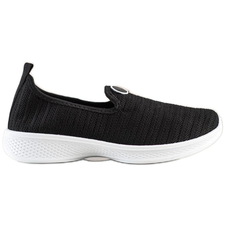 SHELOVET Chaussures de sport à enfiler le noir