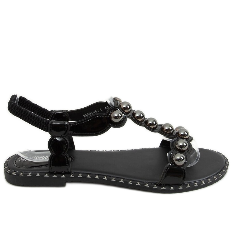 Sandales femme noires M6P111-1 Noir le noir