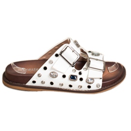 Seastar Tongs à la mode avec cristaux blanc