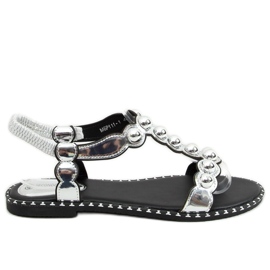 Sandales femme argent M6P111-1 Argent Sandales femme argent M6P111-1 Argent