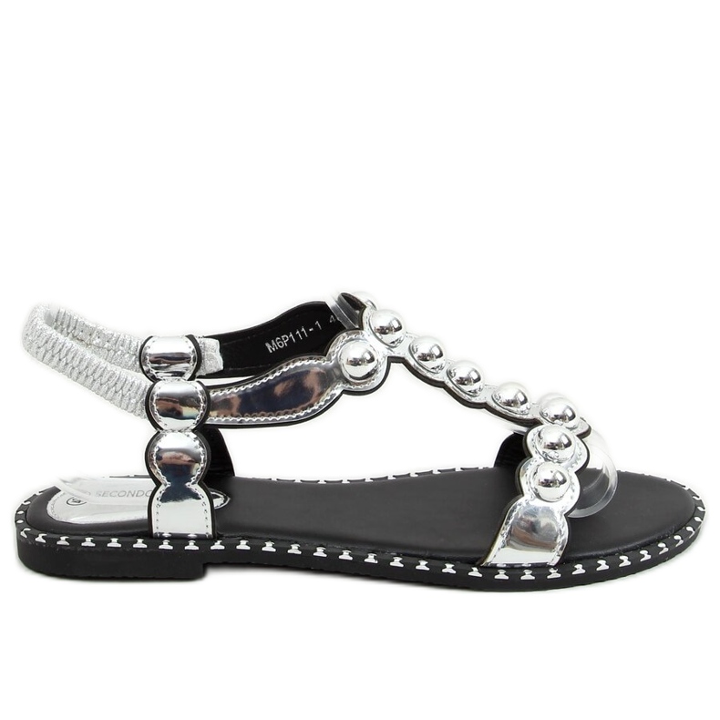 Sandales femme argent M6P111-1 Argent Sandales femme argent M6P111-1 Argent