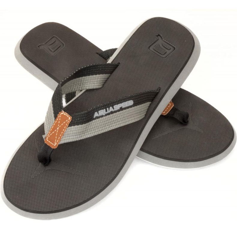 Chaussons de piscine homme Aqua-Speed ​​Lagos col 07 le noir gris