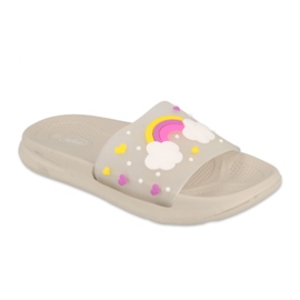 Chaussons en mousse pour enfants Befado - gris 152Y005 beige multicolore