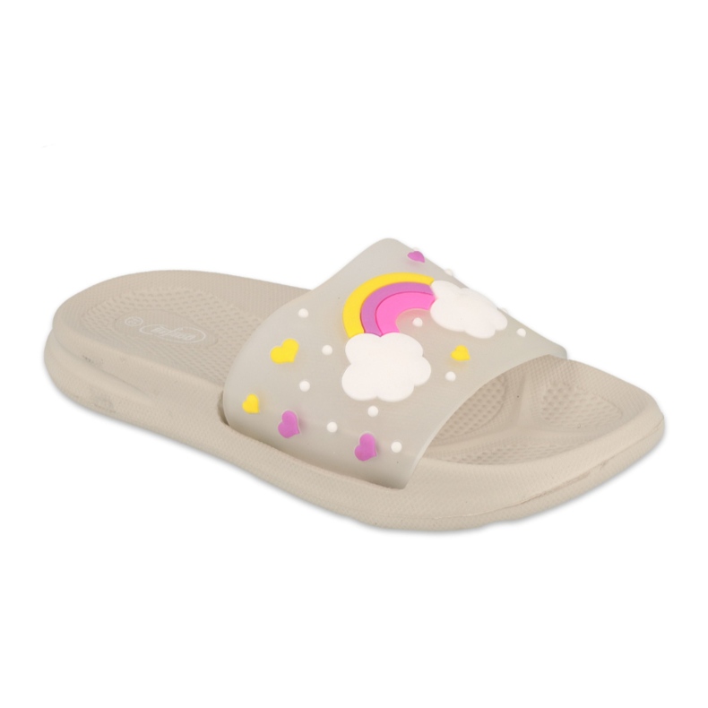 Chaussons en mousse pour enfants Befado - gris 152Y005 beige multicolore