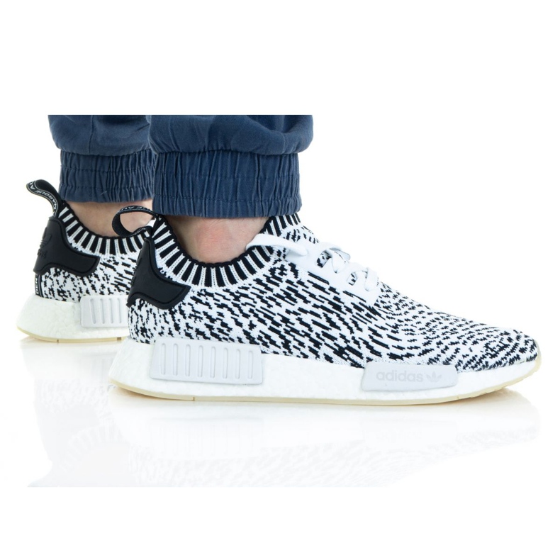 Chaussures adidas NMD_R1 Pk M BZ0219 blanche le noir