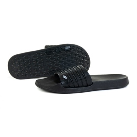 4F M H4L21-KLM001 Chaussons Deep Black le noir