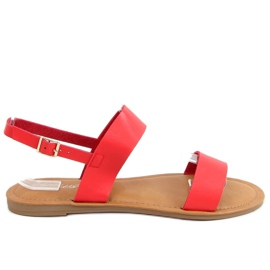 Sandales pour femmes rouges FF-505 Rouge