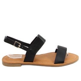 Sandales noires pour femmes FF-505 Noir le noir