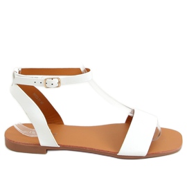 Sandales avec une chaîne blanc HY23-11 Blanc