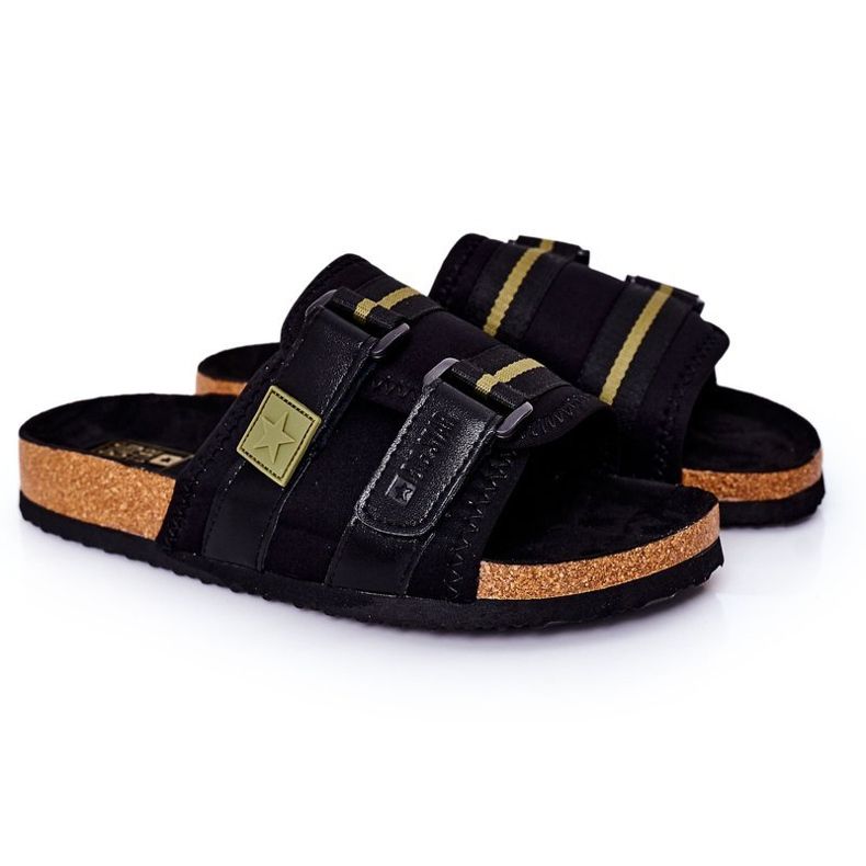 Chaussons profilés pour hommes Big Star HH174058 Noir le noir