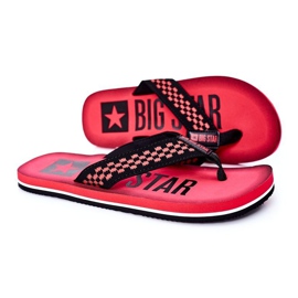 Tongs Homme Big Star HH174811 Rouge noir