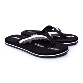 Tongs noires pour hommes Big Star HH174828