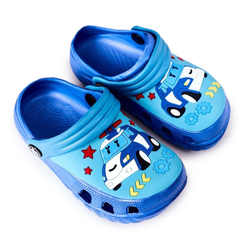 Chaussons Mousse Enfant Crocs Bleu Turquoise Oscar