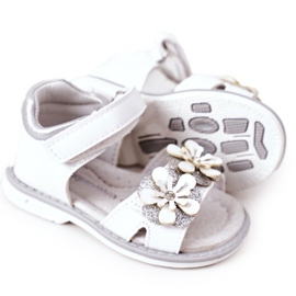 Apawwa Sandales Enfant Avec Velcro Maysa Blanc