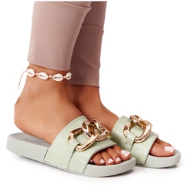 PS1 Chaussons En Caoutchouc One Moment Avec Chaîne Vert Clair