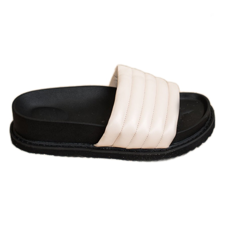 Seastar Pantoufles légères en cuir écologique beige