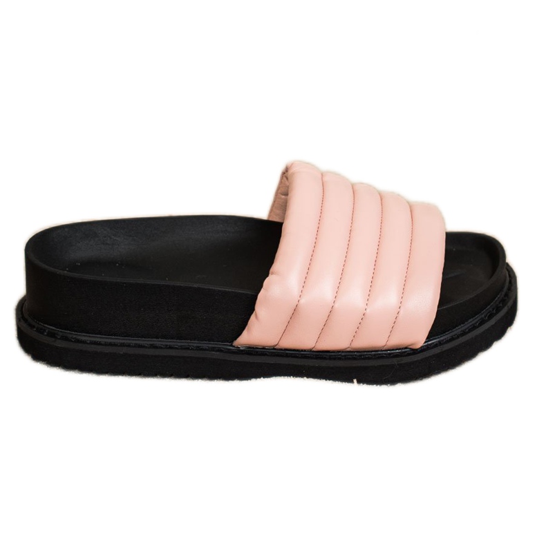 Seastar Pantoufles légères en cuir écologique rose