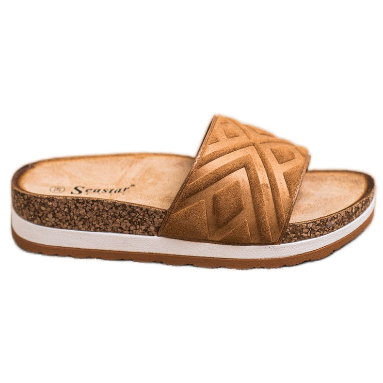 Seastar Pantoufles classiques en daim brun