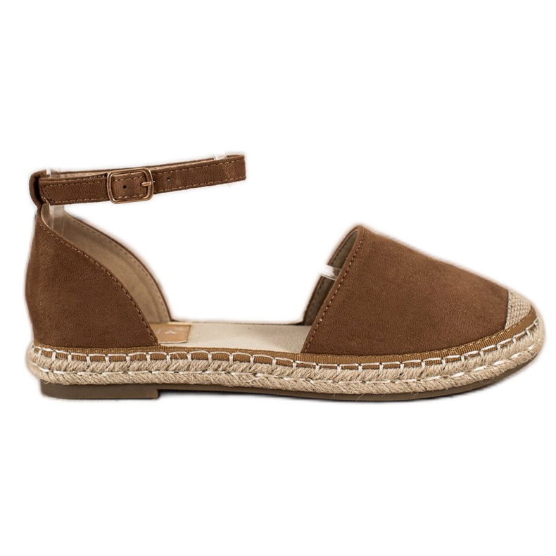 Kayla Espadrilles Marron Avec Boucle brun Kayla Espadrilles Marron Avec Boucle brun
