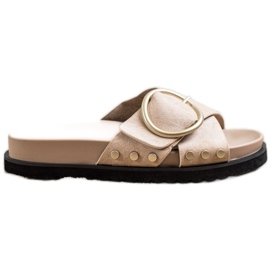 Renda Pantoufles Décontractées beige