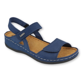 Inblu chaussures pour femmes sandales 158D101 bleu marine