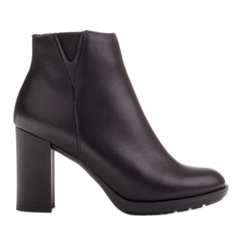 Bottines Marco Shoes en cuir noir