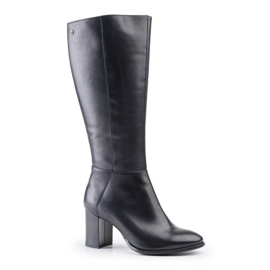Marco Shoes Bottines en cuir femme Marco le noir