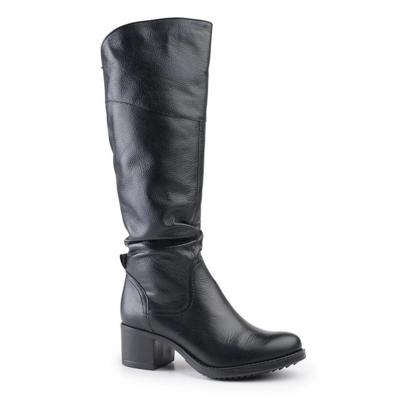 Marco Shoes Bottines en cuir naturel noir le noir