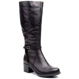 Marco Shoes Bottes confortables pour femmes 0928K pour les jours de gel noir