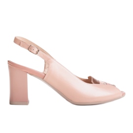 Marco Shoes 1177P sandales roses avec de l'or